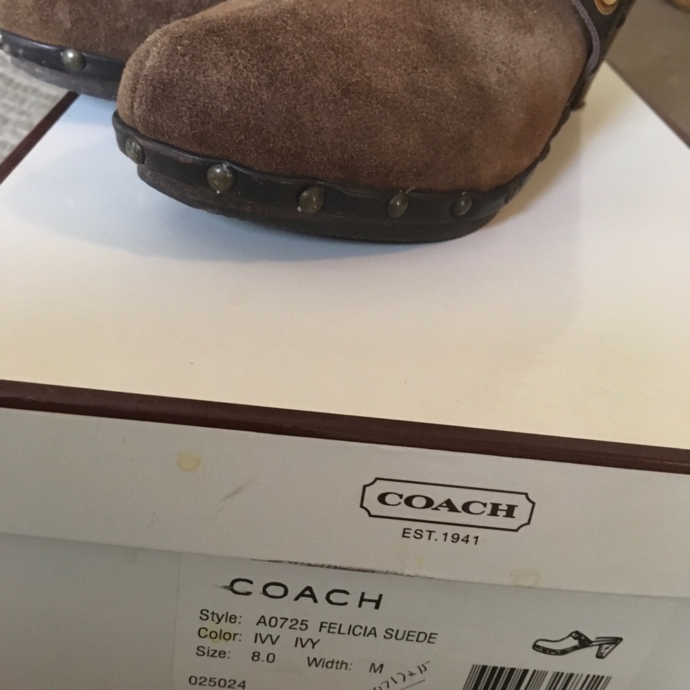 Brown Coach Clogs - Picture 2 of 2